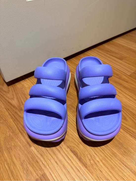 CROCS Shoes - are Crocs Women's Mega Crush Triple Strap Platform Sandals Galaxy Purple